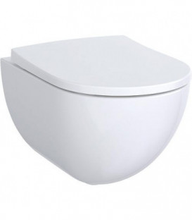 WC suspendu Geberit Acanto blanc, sans bord de rincage, avec Kera-Tect, lxpxh:350x510x335mm