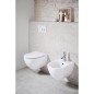 WC suspendu Geberit Acanto blanc, sans bord de rincage, avec Kera-Tect, lxpxh:350x510x335mm