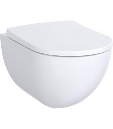 WC suspendu Geberit Acanto blanc, sans bord de rincage lxpxh: 350x510x335mm