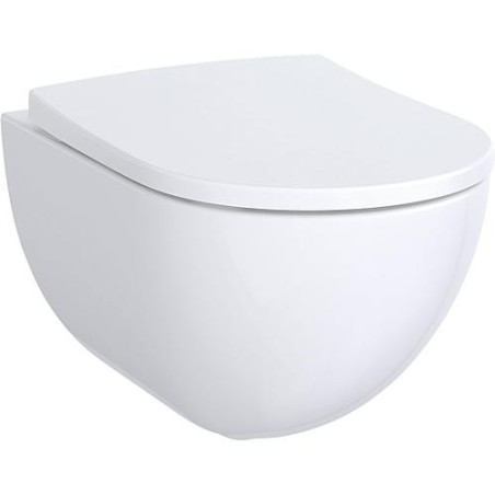 WC suspendu Geberit Acanto blanc, sans bord de rincage lxpxh: 350x510x335mm