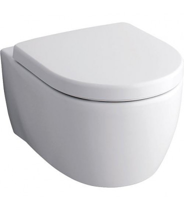 WC suspendu Geberit Icon blanc, sans bord de rincage, avec Kera-Tect, lxpxh:355x530x330mm