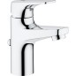 Mitigeur lavabo Grohe Bauflow chromé, S-Size, avec limiteur de température