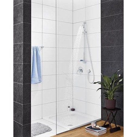 Kit de douchette Grohe Tempesta 100, chromé, barre de douche 900mm, 2 types de jet