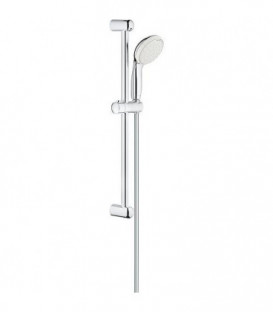 Set de douchette Grohe Tempesta 100, chromé, barre de douche 600mm, 2 types de jet