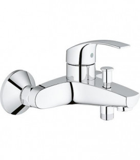 Melangeur baignoire Grohe Eurosmart, montage mural, chrome Securise