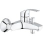 Melangeur baignoire Grohe Eurosmart, montage mural, chrome Securise