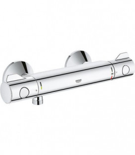 Thermostat de douche Grohe Grotherm 800, montage mural, chrome securise