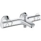 Mitigeur thermostatitque baignoire Grohe Grotherm 800, montage mural, chrome Securise