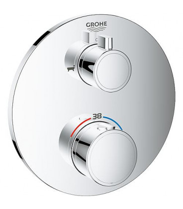 Thermostat Grohe Grohtherm baignoire (ronde) pour 35600 Inverseur 2-voies, chrome