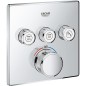 Mitigeur thermostatique encastré Grohe Grohtherm, Smartcontrol, chromé, avec 3 vannes d'arret