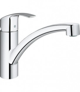 Mitigeur évier Grohe Eurosmart plage rotation 140°, chromé