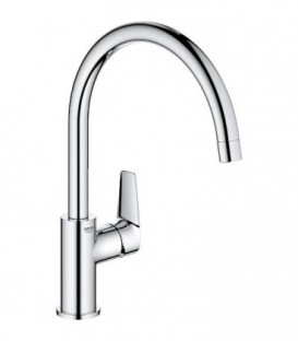 Mitigeur d'évier Grohe Bauedge Zero, 360°, saillie 223mm, chromé