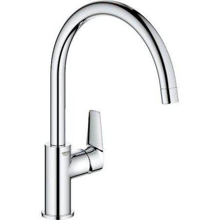 Mitigeur d'évier Grohe Bauedge Zero, 360°, saillie 223mm, chromé