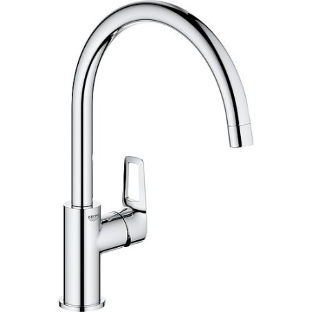 Mitigeur d'évier Grohe Bauloop Zero, 360° saillie 223mm, chromé