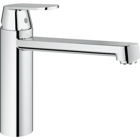 Mitigeur évier Grohe Eurosmart Cosmop, basse pression, plage rotation 140°, chromé