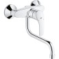 Mitigeur mural GROHE EUROSMART, chromé, saillie 217mm