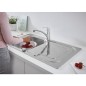 Grohe Kit evier Eurosmart contenant evier en inox K300 + mitigeur Eurosmart 93 014 18