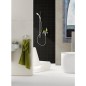 Barre douche Rainshower chromée 1150 mm,support mural,curseur articulation