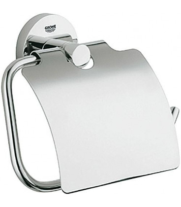 Derouleur de papier toilettes Essentials avec couvercle chrome