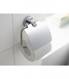 Derouleur de papier toilettes Essentials avec couvercle chrome