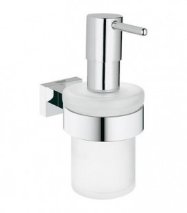 distribueur de savon avec fixation murale Cube essentiel Grohe, chrome