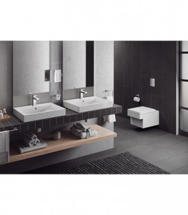 distribueur de savon avec fixation murale Cube essentiel Grohe, chrome