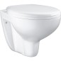 WC suspendu Grohe Bau blanc, sans bord de rincage lxpxh:368x531x363mm