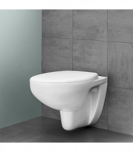 WC suspendu Grohe Bau blanc, sans bord de rincage lxpxh:368x531x363mm