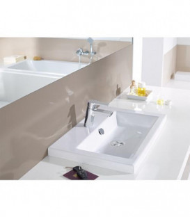 Mitigeur lavabo Hansa Hansatwist avec dispositif d'ecoulement, chrome