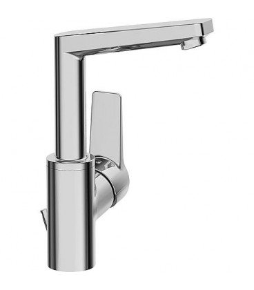 Mitigeur lavabo Hansa Hansatwist avec commande laterale avec disp. ecoulement, chrome