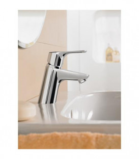 Mitigeur Hansgrohe Focus 70 Eco C3,garniture d ecoulement saillie 101 mm, chromé