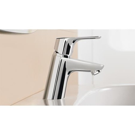 Mitigeur lavabo Focus sans garniture d'écoulement DN 15 Chromé