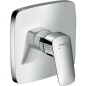 Mitigeur de douche encastré Hansgrohe Logis chromé kit de finition