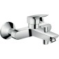 Mitigeur baignoire Hansgrohe Logis sur crépi - chromé saillie 194mm