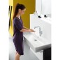 Mitigeur lavabo Metris + garniture écoulement Push-Open ComfortZone 230, bec orientable