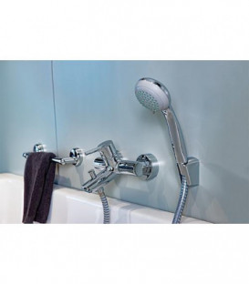 Mitigeur bain/douche Hansgrohe Talis S, chromé en saillie