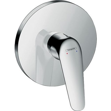 Mitigeur de douche encastre Hansgrohe Novus, set de finition chrome