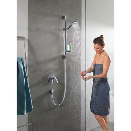 Mitigeur de douche encastre Hansgrohe Novus, set de finition chrome