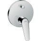 Mitigeur de baignoire encastre Hansgrohe Novus, set de finition chrome