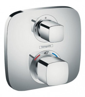 Thermostat encastre Hansgrohe Ecostat E, set de finition, 1 consommateur, chrome