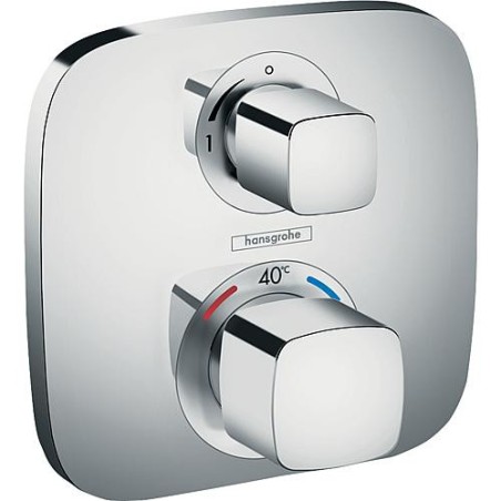 Thermostat encastre Hansgrohe Ecostat E, set de finition, 1 consommateur, chrome