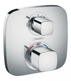 Thermostat encastre Hansgrohe Ecostat E, set de finition, 2 consommateurs, chrome