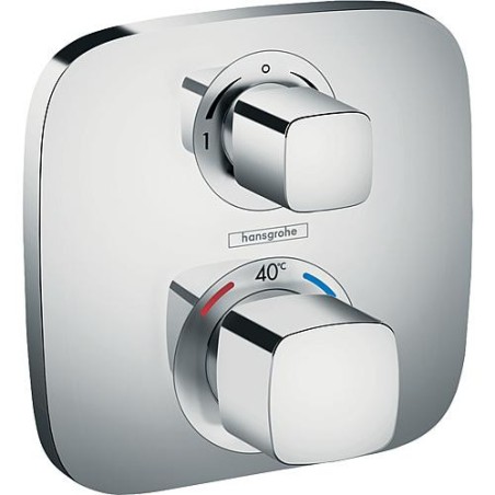 Thermostat encastre Hansgrohe Ecostat E, set de finition, 2 consommateurs, chrome