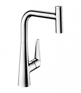 Mitigeur d'évier Hansgrohe Talis Select S300, bec extractible, chromé