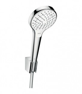 Kit de douche Hansgrohe Croma/Select S Vario/Porter S, blanc/chrome, flexible 1250mm