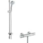 Colonne de douche Hansgrohe, chromé, avec Ecostat Confort, Croma 100,Vario et Unica'C 900mm