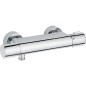 Mitigeur thermostatique de douche Heinrichschulte, Alpha 300, chrome a securite intrinseque, Cool-Tec