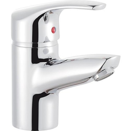 Robinet d ecoulement Vasque Serie Ascona Basse tension, avec garniture d ecoult. saillie 105 mm chrome