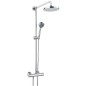 Systeme de douche Serie Ascona Mitigeur, tete de douche 200 mm, douchet te thermostat