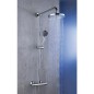 Systeme de douche Serie Ascona Mitigeur, tete de douche 200 mm, douchet te thermostat